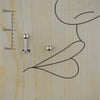 6mm Gri Çelik Düz Piercing