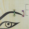 6mm Renkli Çelik Kaş Piercing