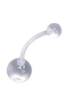8mm Bioplastik Göbek Piercing