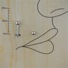 8mm Gri Çelik Düz Piercing