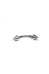 8mm Gri Spayk Çelik Kaş Piercing