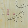 8mm Pembe Çelik Düz Piercing