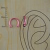 8mm Pembe Çelik Halka Piercing