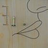 8mm Renkli Spayk Çelik Düz Piercing