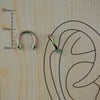 8mm Renkli Spayk Çelik Halka Piercing