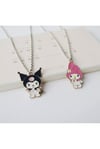 Anime Kawai Fantasy Magic Kuromi My Melody Best Friends Çiftli Kolye