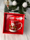 Çantalı Noel Baba Kupa Set