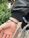 Deri Asansör Sistem Unisex İnce Bileklik