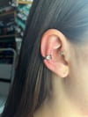 Detaylı Gri Renk Earcuff