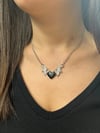 Devil Black Heart Kolye