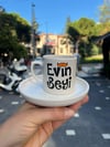 Evin Beyi Normal Kulplu Türk Kahvesi Fincanı