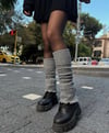 Gri Kışlık Örgü Detay Tozluk