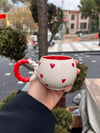Kalp Kabartmalı Pinterest Baloncuk Kupa