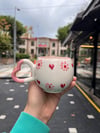 Kalpli Çiçek Desenli Amor Kupa