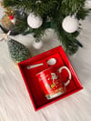 Kaykaylı Noel Baba Kupa Set