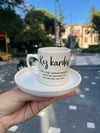 Kız Kardeş Normal Kulplu Türk Kahvesi Fincanı