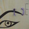 Küp Spayk Mor Çelik Kaş Piercing