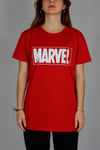 Marvel Logo Kırmızı Tişört