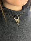 Melek Kız Zincir Choker Kolye
