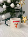 Merry Christmas Geyik Yıldız Kupa