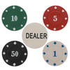 Metal Kutulu 80 Chip Ve 1 Adet İskambil Kağit Setine Sahip Poker Oyunu