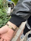 Mıknatıslı Örgü Kahve Deri Bileklik