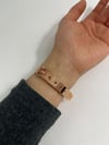 Minimal Rose Renk Hasır Kol Saati