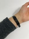 Minimal Siyah Renk Hasır Kol Saati