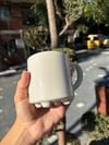 Miyav Kupa - 300 cc Seramik Kupa - Sevimli Beyaz Kedi Desenli