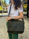 Old Cotton Vintage Haki Omuz Ve Laptop Çantası - Ünisex
