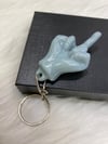 Parmakla Gösterilen Keychain - Baby Blue