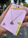 Pembe Hotweels Kartlıklı Motor Çelik Kolye