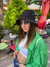 Piercingli Siyah Bucket Hat Kova Şapka