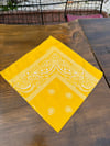 Sarı Renk Detaylı Ünisex Bandana