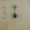 Sedef Gökkuşağı Göbek Piercing