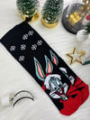 Sevimli Yılbaşı Temalı Bugs Bunny Desenli Çorap