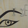Silindir Tek Taş Çelik Kaş Piercing