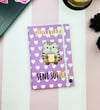 Sütü Çilekli V2 Tasarımlı Lastikli Defter - 80 Yaprak