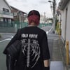 Touz Moda Gothic Tribal Ön Arka Baskı Unisex Oversize T-Shirt