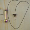 Üçgen Gökkuşağı Çelik Dil Piercing