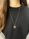 Unisex İç İçe Kalpler Detaylı Kolye