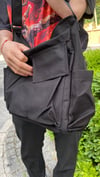 Unisex Siyah Çok Gözlü Postacı Çanta