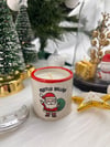 Yeşil Torbalı Noel Baba Kokulu Mum