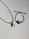 Yin ile Yang Detaylı Kolye ve Bileklik Set