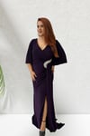 MÜRDÜM JASMİN BELİ TAŞLI UZUN ABİYE