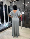 Su Yeşili Büyük Beden Abiye 