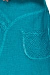 Nile Green Strap Tasseled Dress