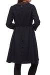 Black Flower Collar Dress