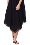 Black Strappy Asymmetric Dress