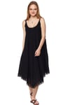 Black Strappy Asymmetric Dress